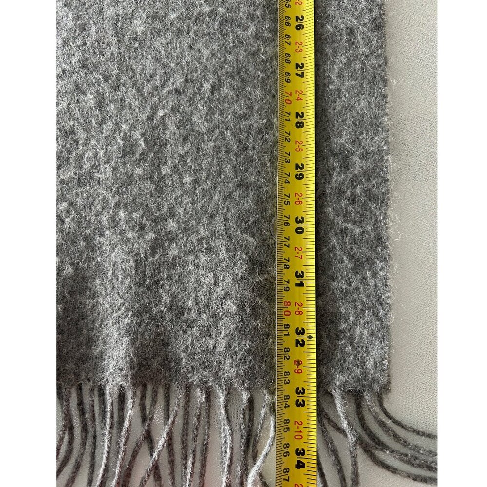 Yves Saint Laurent Wool Grey Scarf - Picture 5 of 5